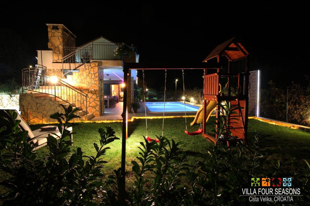 Villa Four Seasons, Heated Pool And 3 En-Suite Bathrooms Velika Čista Exteriör bild