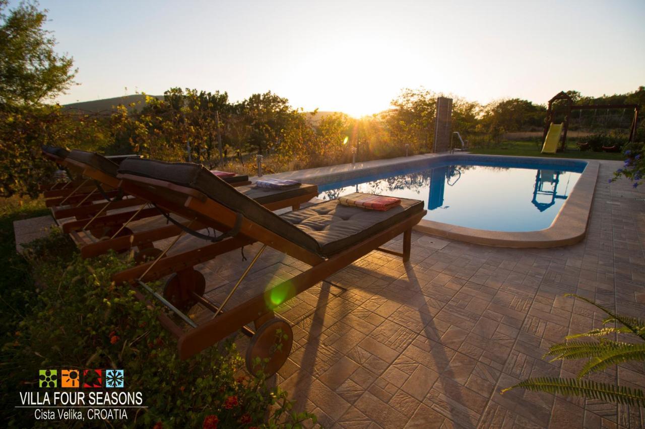 Villa Four Seasons, Heated Pool And 3 En-Suite Bathrooms Velika Čista Exteriör bild