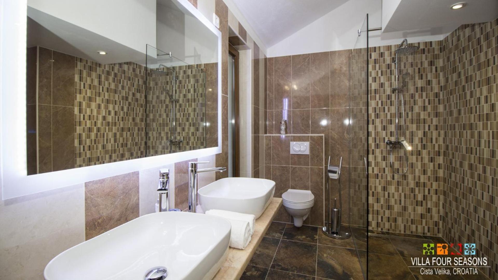 Villa Four Seasons, Heated Pool And 3 En-Suite Bathrooms Velika Čista Exteriör bild